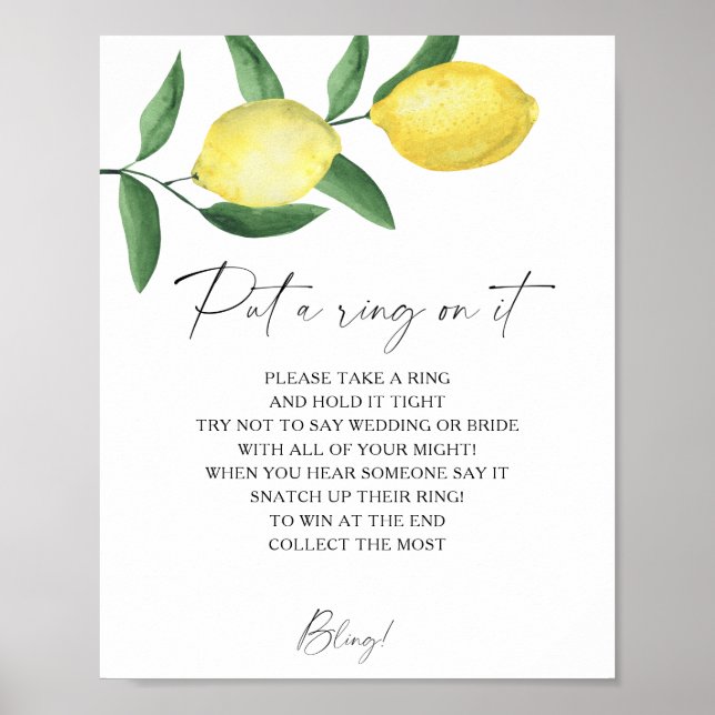 Póster Citrus - la primavera le pone un anillo al juego (Frente)