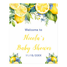 Citrus Lemon Mediterranean Baby Shower