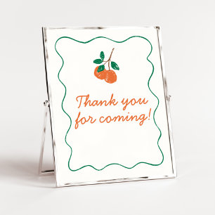 Póster Citrus Little Cutie Modern Gracias por venir