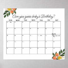 Póster Citrus Love Shower Date Adivación