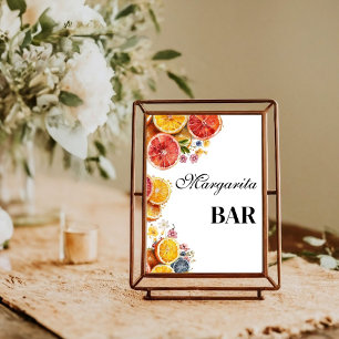 Póster Citrus Main Squeeze margarita bar Bridal Shower