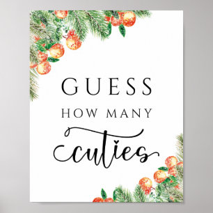 Póster Citrus naranja adivina cuántas ciudades