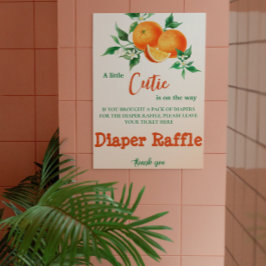 Póster Citrus Pequeño Naranja Cutie Baby Diaper Raffle Ga
