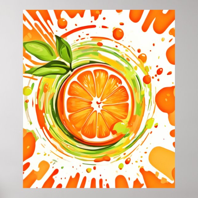 Póster Citrus Splash of Joy (Frente)
