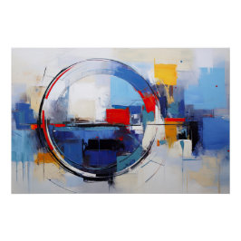 Póster City in Pastel Tones