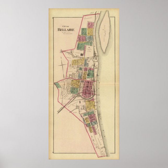 Póster City of Bellaire, Ohio (Frente)