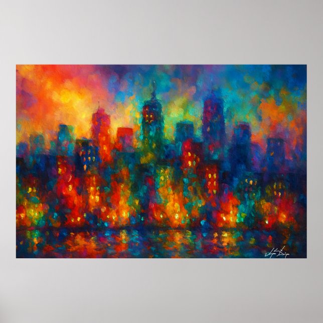 Póster City of Echoes Cityscape (Frente)