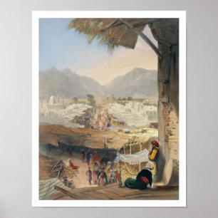 Póster City of Kandahar, its Principal Bazaar and Citadel