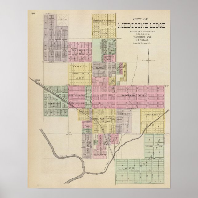 Póster City of Medicine Lodge, Kansas (Frente)