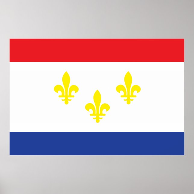 Póster City of New Orleans flag (Frente)