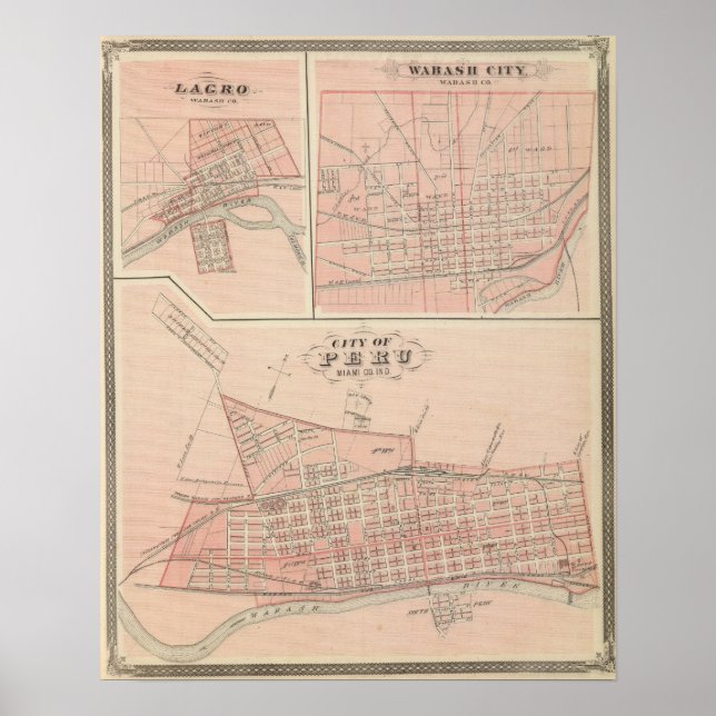 Póster City of Peru, Miami Co (Frente)