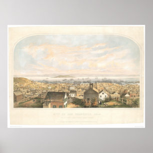 Póster City of San Francisco, CA. 1852 (1065A)