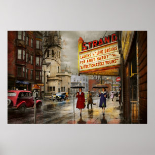 Póster Ciudad - Amsterdam NY - La vida comienza 1941