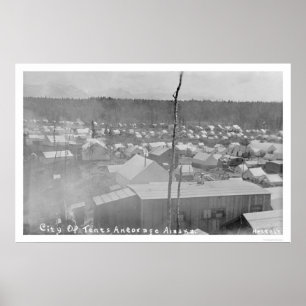 Póster Ciudad Anchorage, Alaska 1905 de la tienda