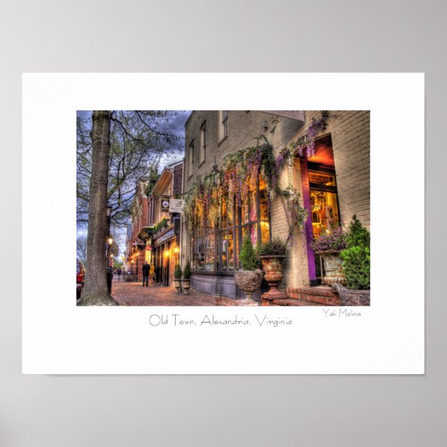 Póster Ciudad antigua, Alejandría, VA (Frente)