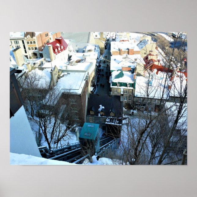 Póster Ciudad Antigua de Quebec, Quebec, Canadá (Frente)