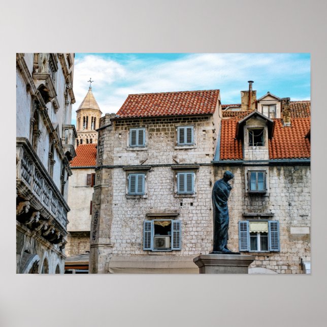 Póster Ciudad antigua, Split, Croacia (Frente)