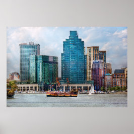 Póster Ciudad - Baltimore MD - Harbor este