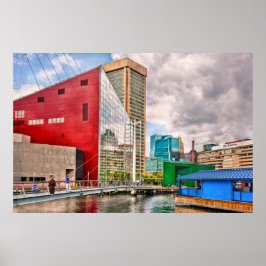 Póster Ciudad - Baltimore MD - Harbor Place - Ciudad del