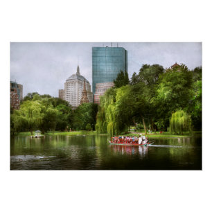 Póster Ciudad - Boston Ma - Jardín público de Boston