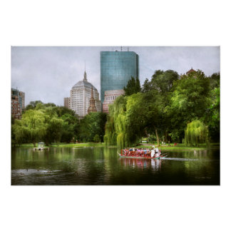 Póster Ciudad - Boston Ma - Jardín público de Boston