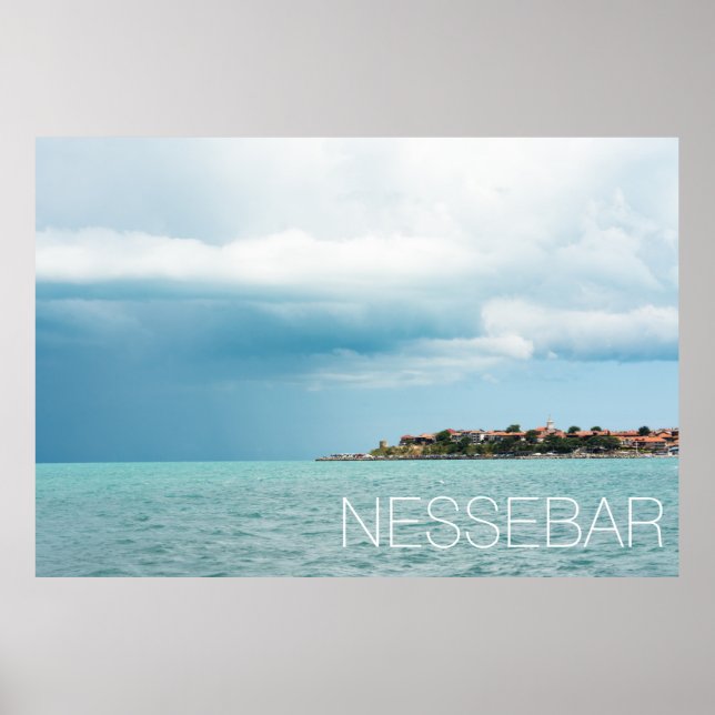 Póster Ciudad búlgara de Nessebar (Frente)