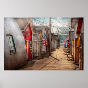 Póster Ciudad - Canandaigua, NY - ciudad de chabola