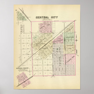 Póster Ciudad Central, Nebraska