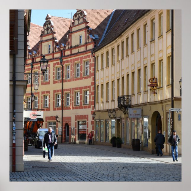 Póster Ciudad de Ansbach, Alemania (Frente)