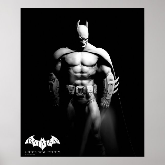Póster Ciudad de Arkham | Batman Black and White Wide Pos (Frente)