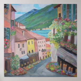 Póster Ciudad de Bellagio, Italia
