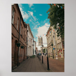 Póster Ciudad de campo inglesa