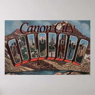 Póster Ciudad de Canon, Colorado - escenas grandes de la