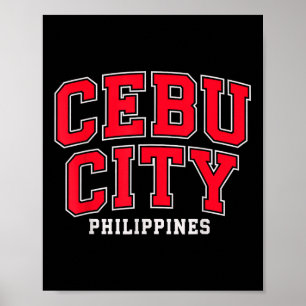 Póster Ciudad de Cebú Ph Pinoy Filipinas Hombres mujeres