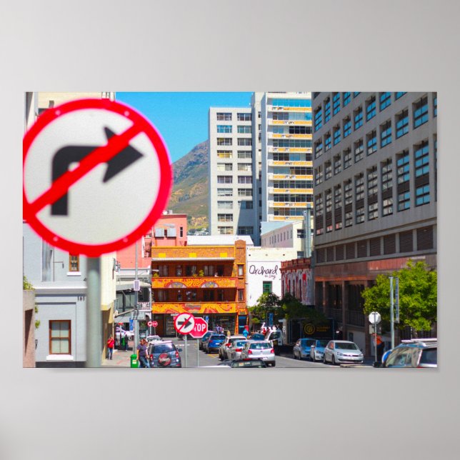 Póster Ciudad de Ciudad del Cabo Arquitectura Ciudad de S (Frente)