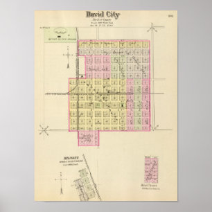 Póster Ciudad de David, Nebraska
