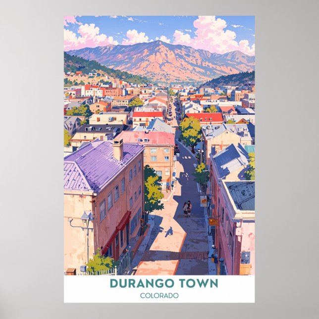 Póster Ciudad de Durango - Colorado (Frente)