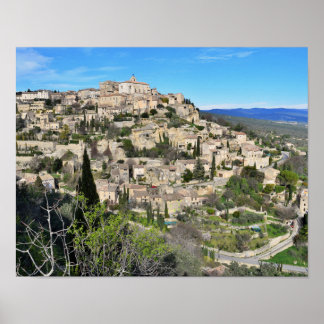 Póster Ciudad de Gordes en Provenza Francia Europa