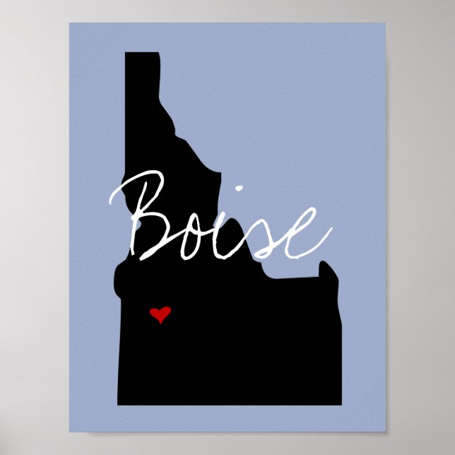 Póster Ciudad de Idaho (Frente)