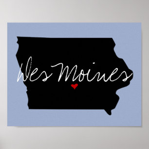 Póster Ciudad de Iowa