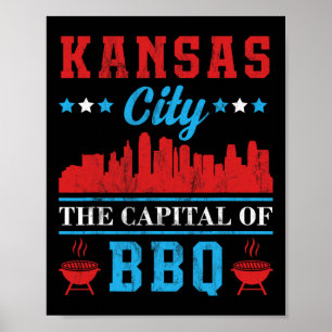 Póster Ciudad De Kansas La Capital De Bbq