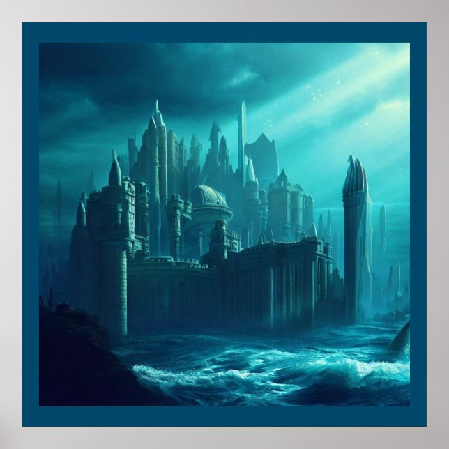 Póster Ciudad de la Fantasía de Atlantis 1 (Frente)