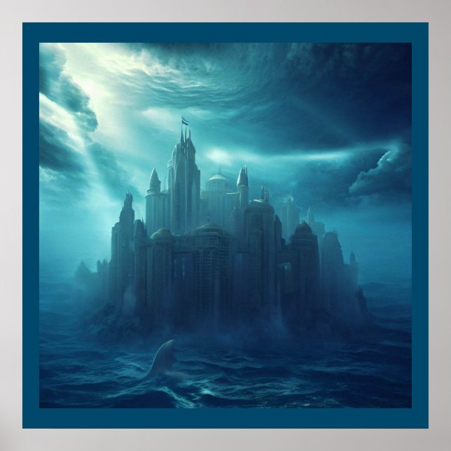 Póster Ciudad de la fantasía de Atlantis (2) (Frente)