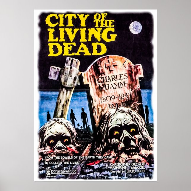 Póster ciudad de la huella viva muerta (Frente)