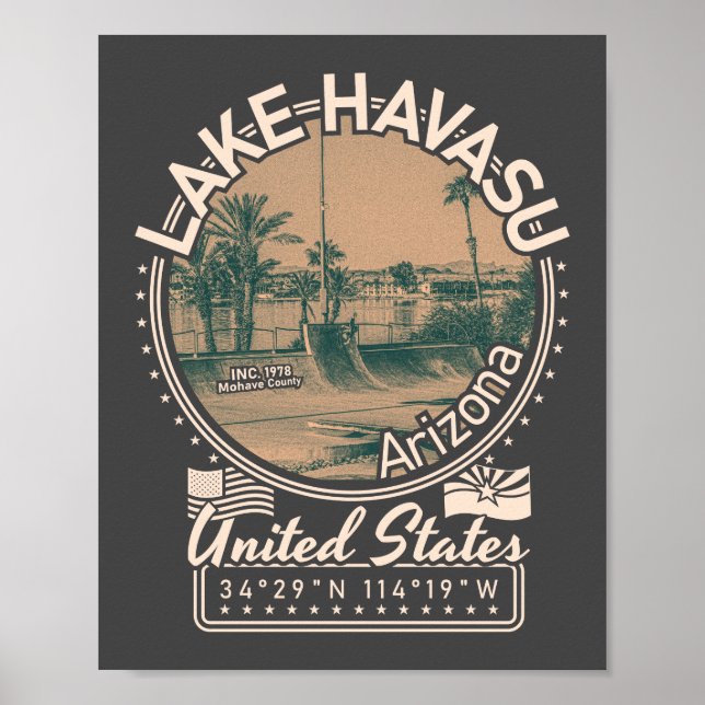 PÓSTER CIUDAD DE LAKE HAVASU - ARIZONA (Frente)