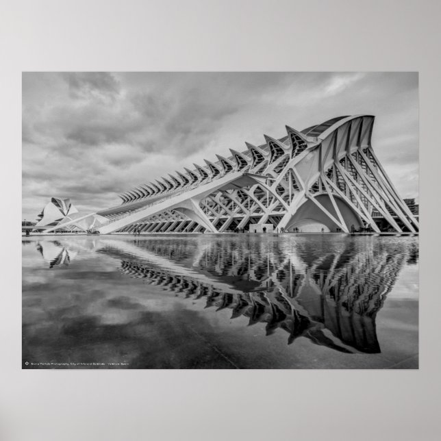 Póster Ciudad de las Artes y las Ciencias - Valencia, Esp (Frente)