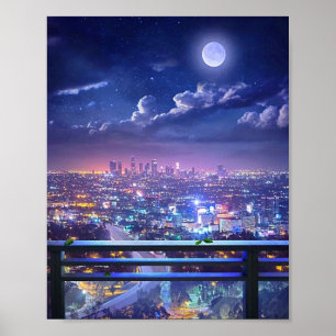 Póster Ciudad de Lofi