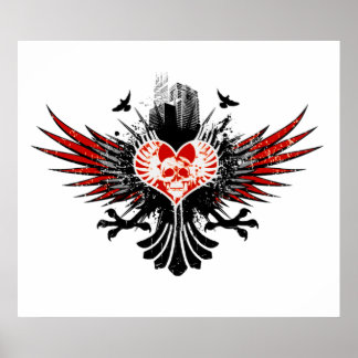 Póster Ciudad de los sueños (rojo)