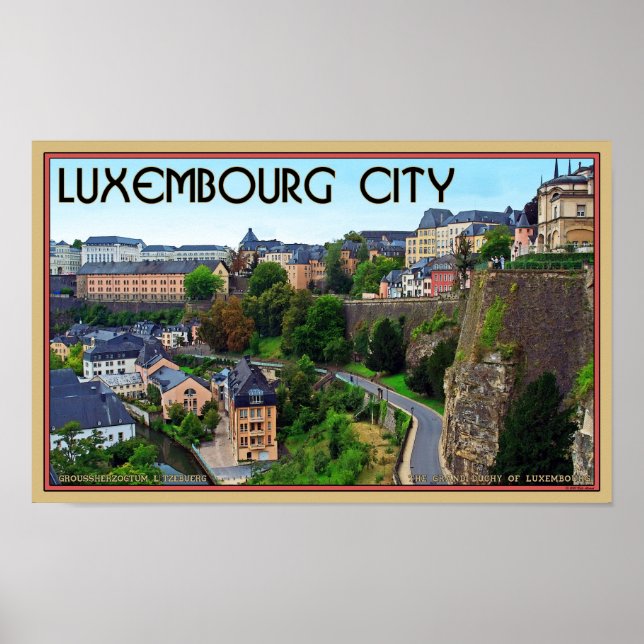 Póster Ciudad de Luxemburgo (Frente)
