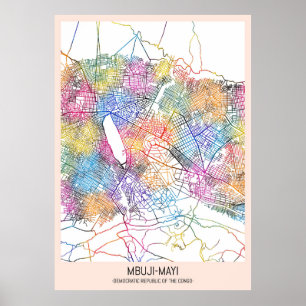 Póster Ciudad de Mbuji-Mayi República Democrática del Con